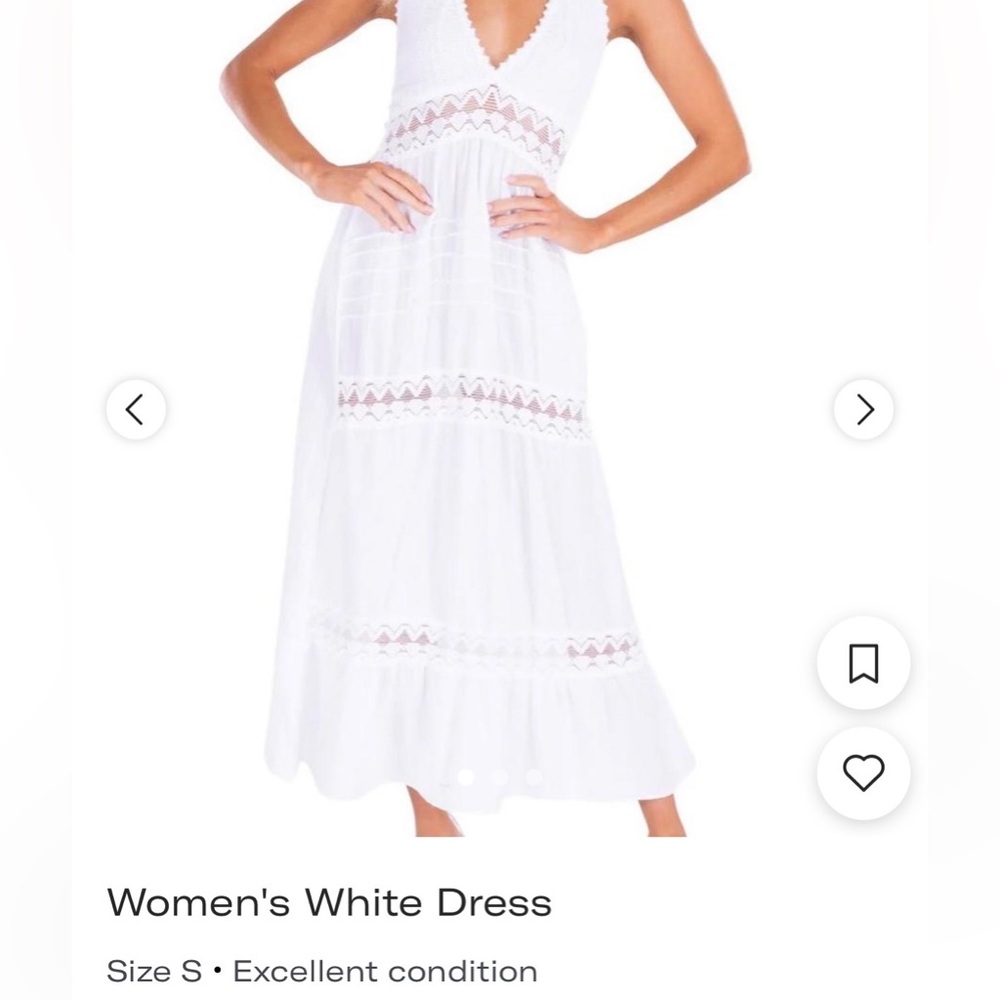 Seaspice resort wear White Lace Maxi  Dress or coverup